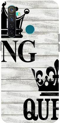 ADZIRE Back Cover for realme 5 Pro, RMX1971, KING, QUEEN, RAJA, RAANI, PRINCE, PRINCESS