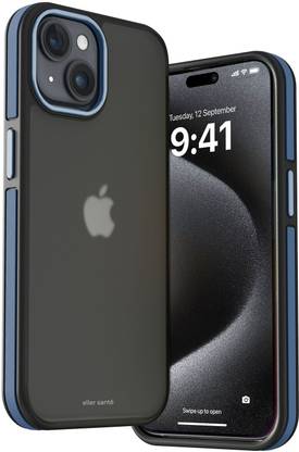 eller santé Back Cover for iPhone 15 Plus, Elementrix Camera Screen Protector TPU Phone Case
