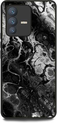 INDICRAFT Back Cover for Vivo V23 Pro 5G (MARBLE, STONE, BLACK WHAITE, WAVY, ABSTRACT, WALL )