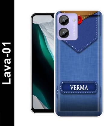 SARTOOLIYA Back Cover for LAVA 01, V NAME, V LOVE, V ALPHABET, V LETTER NAME