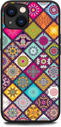 WallCraft Back Cover for APPLE iPhone 15 PATTERNS, PINK, PURPLE, RED, COLORS, MANDALA