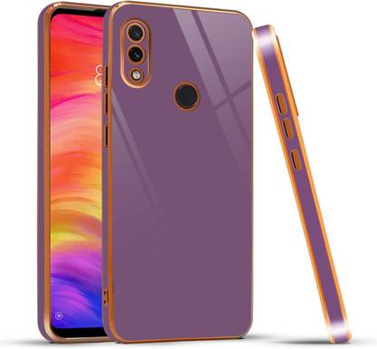 Europe Mart Back Cover for Redmi Note 7 Pro |Gold Plated Frame Slim Shockproof | Soft TPU
