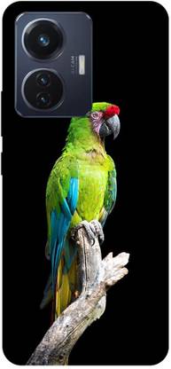 ThePrintlink Back Cover for Vivo T1 44W, PARROT, BIRD, GREEN PARROT