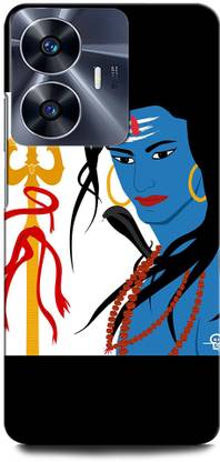 ORBIQE Back Cover for Vivo Y02 SHIVJI, LORD SHIVA, MAHADEV, BHOLENATH, TRISHUL