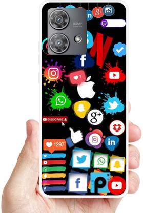 Clickzone Back Cover for Motorola Edge 30 Neo FAMOUS LOGO DESIGN