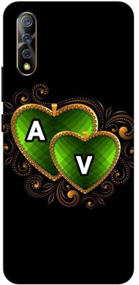 ThePrintlink Back Cover for Vivo S1, A V, A LOVE V, A V NAME, A V ALPHABET, LOVE