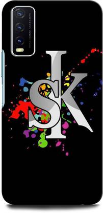 INTERWEY Back Cover for Vivo Y20G SK, LETTERS, ALPHABET LATTERS, LETTERS DESIGN,S&K