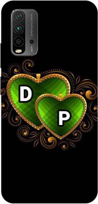 ThePrintlink Back Cover for Redmi 9 Power, D P, D LOVE P, D P NAME, D P ALPHABET, LOVE