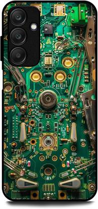 INDICRAFT Back Cover for SAMSUNG Galaxy A55 5G (CHIP, ELECTRONIC, RETRO, TECHNOLOGY, MACHINE, COMPUTER )