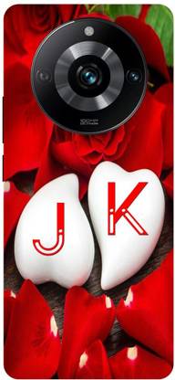 JUGGA Back Cover for realme 11 Pro 5G, J LOVES K NAME,J NAME, K LETTER, ALPHABET,J LOVE K NAME