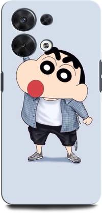 INTERWEY Back Cover for Reno 8 5G CRAYON SHIN CHAN, CARTOON CHARACTER, ANIME, SHIN CHAN
