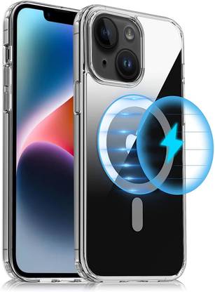 LIRAMARK Back Cover for Magnetic Protective Clear Case Compatible with Magsafe, Apple iPhone 14 (6.1 inch)