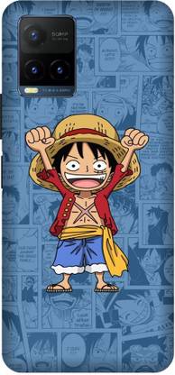 ORBIQE Back Cover for Vivo Y33s LUFFY ONE PIECE, LUFFY, ANIME, MONKEY D LUFFY, CARTOON