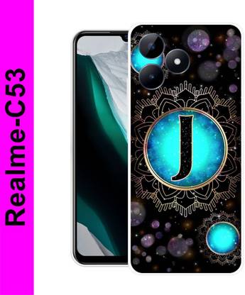 MD CASES ZONE Back Cover for Realme C53 4G / RMX3762 J text, J alphabate, J logo Printed Mobile Back Cover