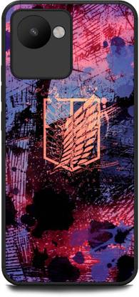 INDICRAFT Back Cover for Realme Narzo 50i Prime (ANIME, AOT, ART, TEXTURE, ABSTRACT, COLORFUL, WALL )
