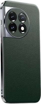 MILLION CASES Back Cover for OnePlus 12R Chrome Edge Luxe Leather Case