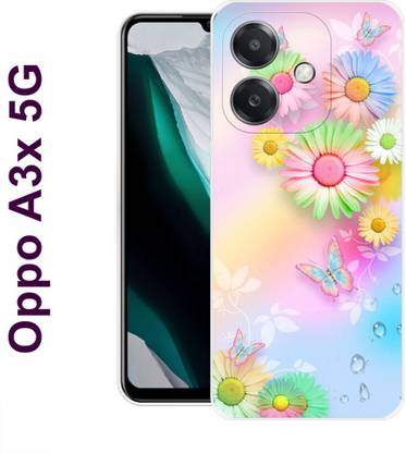 Fashion Crush Back Cover for OPPO A3x 5G, CPH2681 pink colour flower Designer back cover