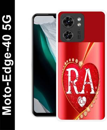 LUCKY MOBI.COM Back Cover for Motorola Edge 40, RA NAME, RA LOVE, RA ALPHABET, RA LETTER NAME