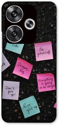 NDCOM Back Cover for POCO F6 5G Inspirational Quotes Printed Hard Case