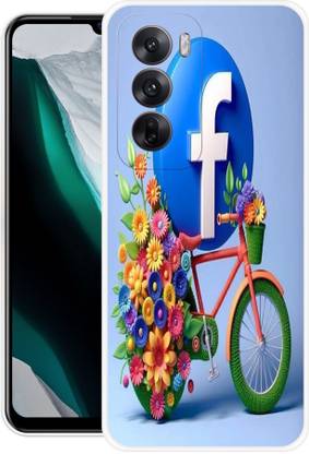 SARTOOLIYA Back Cover for Oppo Reno 12 Pro 5G, FACEBOOD, LOVE, SOCIL PRINTED BACK COVER