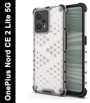 Accessories Kart Back Cover for Oneplus Nord CE 2 Lite 5G Edge to Edge Transparent Honeycomb case