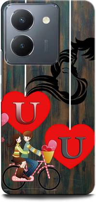 ORBIQE Back Cover for Vivo Y36 UU, U LOVE, U LETTER, UU NAME