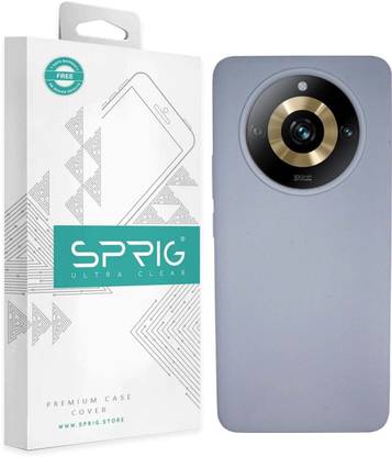 Sprig Liquid Silicone Back Cover for Sprig Liquid Silicone Back Cover for Realme 11 Pro Plus (Blue Grey, Hard Case, Pack of: 1)