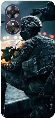 Indus Back Cover for Oppo A17- INDIAN: ARMY: SOLDIER: BOY: FOGI