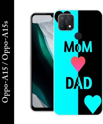 आर्टोक्स OPPO A15/ OPPO A15S Mom Dad life line,mom dad printed back cover के लिए