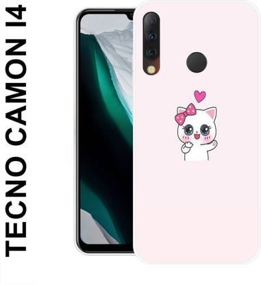 MOBECARE Back Cover for TECNO CAMON I4 CAT, CUTE CAT, ANIMALS, COOL, UNIQUE, FOR HER