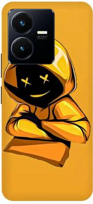 THE NARAYANA COLLECTIONS Back Cover for VIVO Y22- V2207-HACKER,MARSHMELLO,SMILE,MASK,NINJA