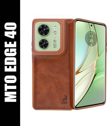 AIBEX Back Cover for Motorola Edge 40| Drop Protection | Vegan Leather | Raised Camera Edges