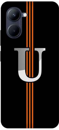 Voleano Back Cover for Realme C33, RMX3627, U, U LETTER, U NAME, ALPHABET