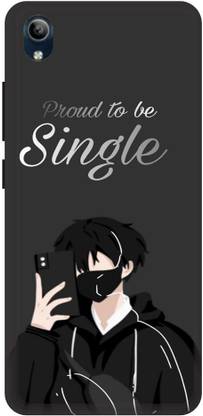 ORBIQE Back Cover for Vivo Y90 ALONE BOY, MUSIC, SAD BOY, FEELING BAD, SINGLE BOY