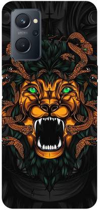 Rockyard Back Cover for realme 9i, RMX3491, LION, MEDUSA, ANGRY, LION