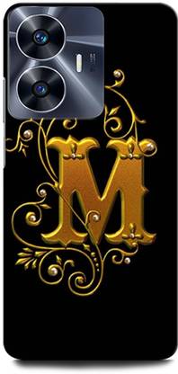 ORBIQE Back Cover for Vivo Y02T M, M LETTER, M ALPHABET, DESIGN
