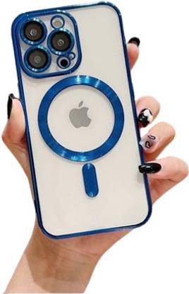 MILLION CASES Back Cover for iPhone 15 Plus Luxury Magsafe Plating Camera Protection Case