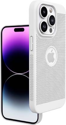 MobiLooks Back Cover for Apple iPhone 15 Pro Max, Heat Dissipation Grid Ultra Hybird Paper Slim Case