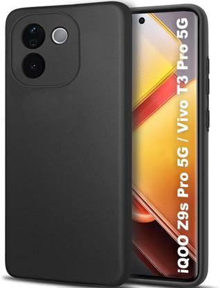 Vlmbr mobilecover Back Cover for iQOO Z9s Pro 5G / Vivo T3 Pro 5G Soft Silicon Back Cover Case (Silicone, Black)