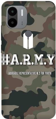 फोने milaley.com Back Cover POCO C51, MZB0DXKIN, STAR, INDIANARMY, ARMY के लिए