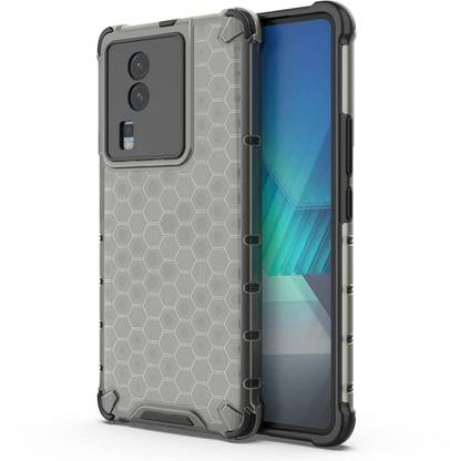 Accessories Kart Back Cover for iQOO Neo 7 Pro Edge to Edge boom Trasnsparent Honeycomb case