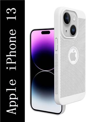 Coverskart Heat Absorption Back Cover for Apple iPhone 13, Hybird Ultra Slim Grid Honeycomb Design PC Case