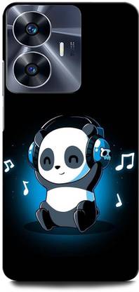 ORBIQE Back Cover for Vivo Y02 PANDA, LOVE, BEAR, AMOR, MUSIC ON, PANDA MUSIC