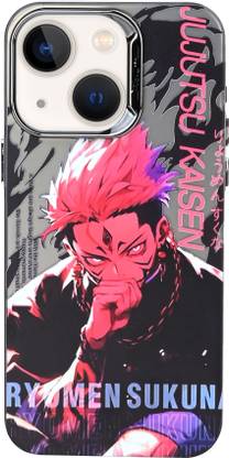 KLAH Back Cover for Apple iPhone 13, 3D Anime Jujutsu Kaisen Ryumen Sukuna Printed Soft Back Case
