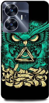ORBIQE Back Cover for Vivo Y02T OWL, TRIPPY, WORLD, EYE, USA, ILLUMINATI, MASONICO, OWL