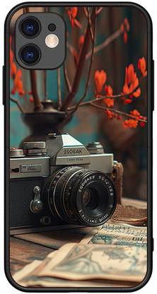 leeon Back Cover for iPhone 11, Retro Camera