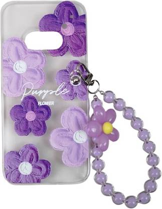 PEEPERLY Back Cover for Nothing Phone 2A Pearly Petal Bracelet Charm(Purple)
