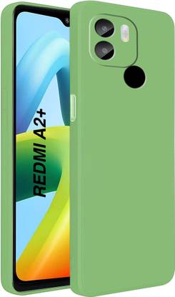 MobiLooks Back Cover for Redmi A2+, Liquid Silicone Case inner Microfiber Cloth