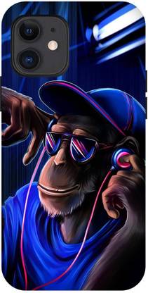 Dimora Back Cover for APPLE iPhone 12, MONKEY FUNNY MONKEY DJ MONKEY
