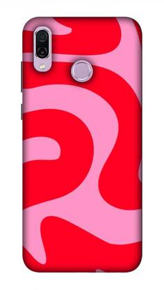 NDCOM Back Cover for Honor Play Red Retro Pattern